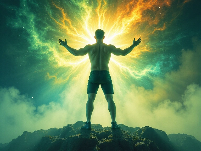 Hombre con energía y vitalidad, representando los beneficios de los suplementos naturales